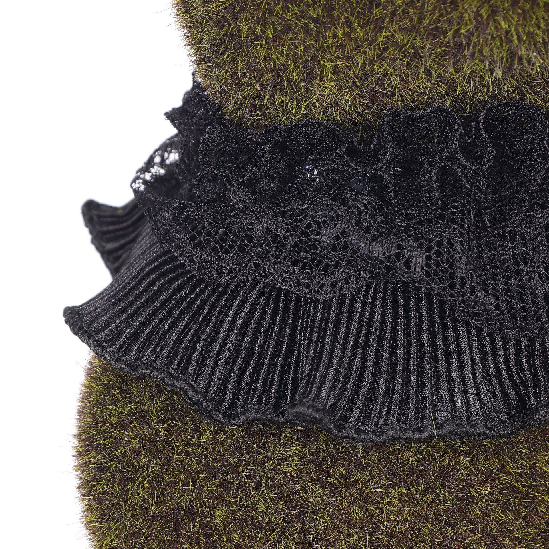 slide 9 of 10, 18" Faux Grass Tabletop Bunny With Scarf & Pocket Watch By Ashland, 18 in