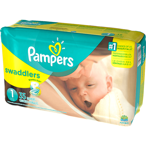 slide 19 of 19, Pampers Diapers 35 ea, 35 ct