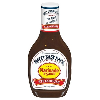 slide 1 of 4, Sweet Baby Ray's Steakhouse Marinade & Sauce, 16 oz