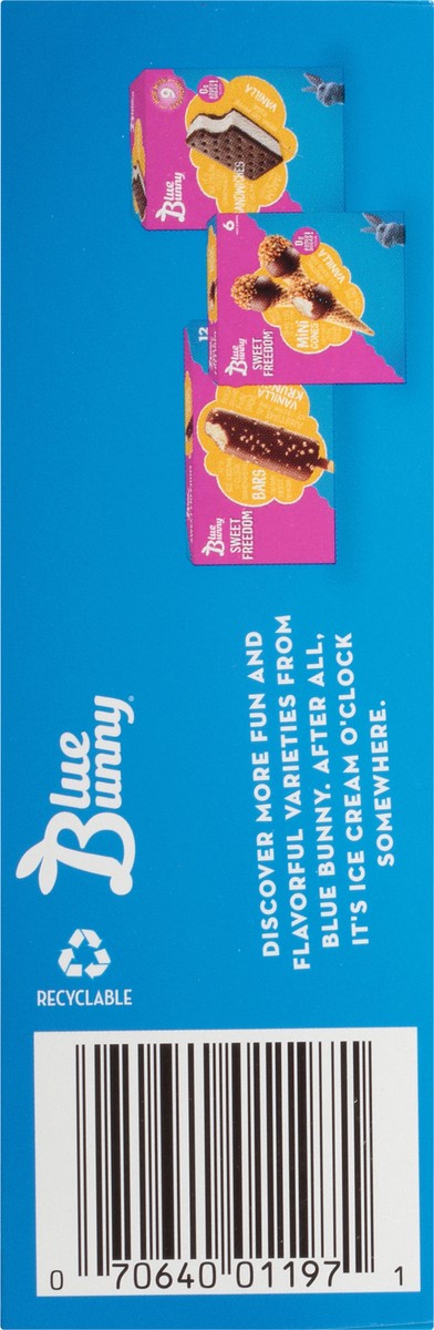 slide 5 of 12, Blue Bunny Sweet Freedom 12 Pack Vanilla Ice Cream Bars 12 ea, 12 ct