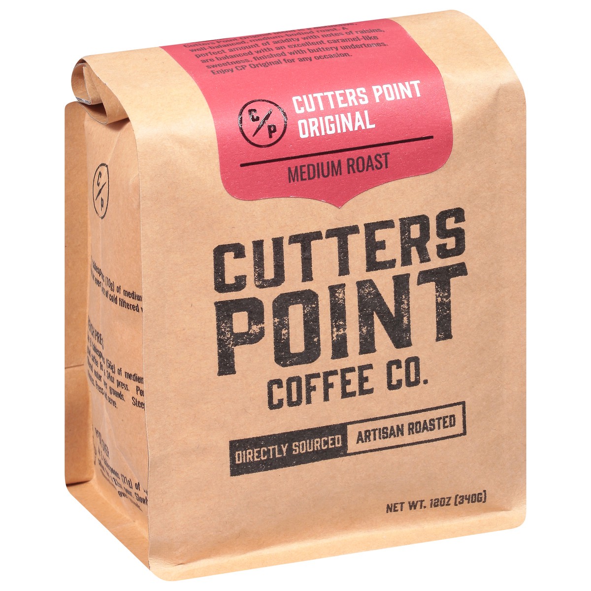 slide 3 of 9, Cutters Point Coffee Co. Medium Roast Ground Original Coffee 12 oz, 12 oz