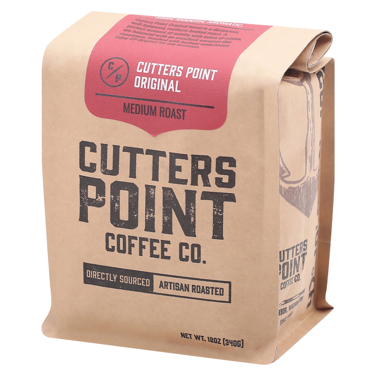 slide 3 of 9, Cutters Point Original Ground Coffee, 12 oz