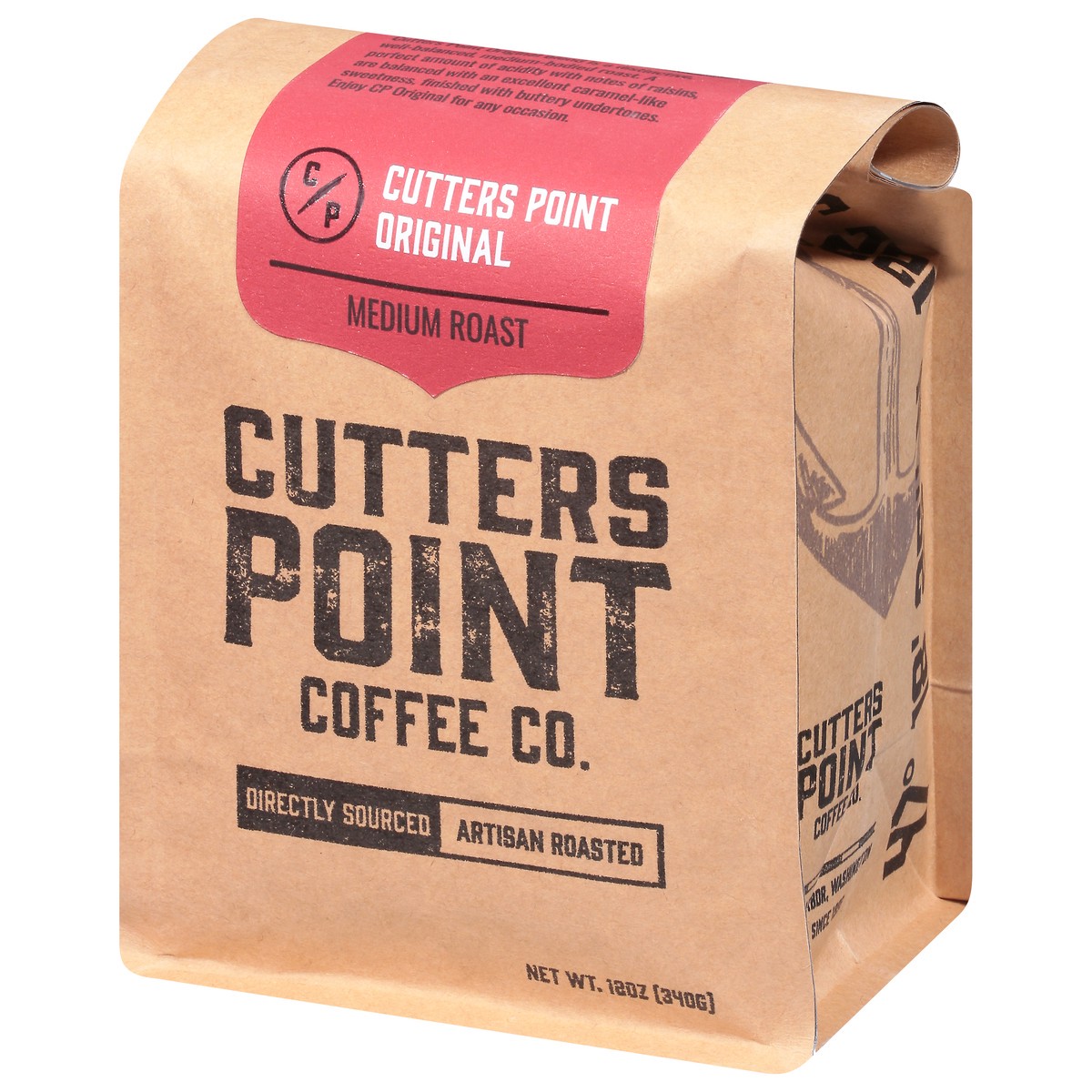 slide 4 of 9, Cutters Point Coffee Co. Medium Roast Ground Original Coffee 12 oz, 12 oz