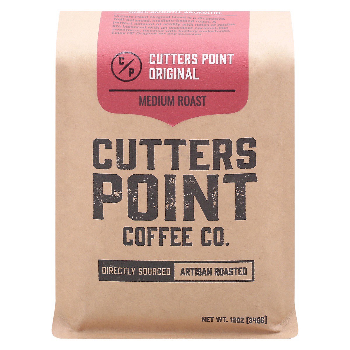 slide 1 of 9, Cutters Point Coffee Co. Medium Roast Ground Original Coffee - 12 oz, 12 oz