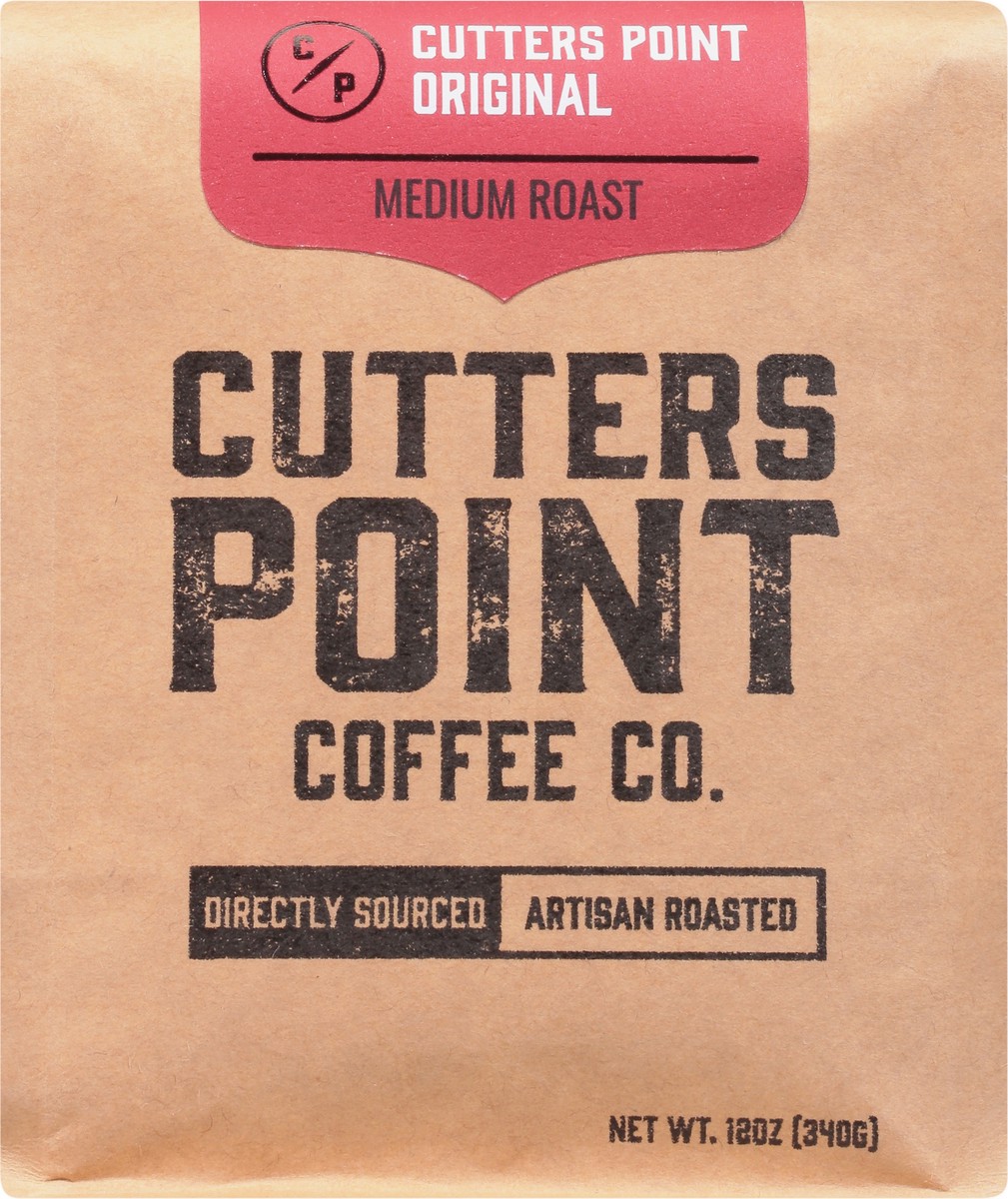 slide 2 of 9, Cutters Point Coffee Co. Medium Roast Ground Original Coffee 12 oz, 12 oz