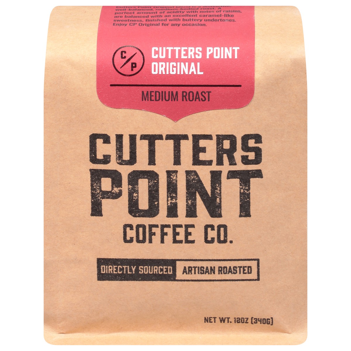 slide 9 of 9, Cutters Point Coffee Co. Medium Roast Ground Original Coffee 12 oz, 12 oz