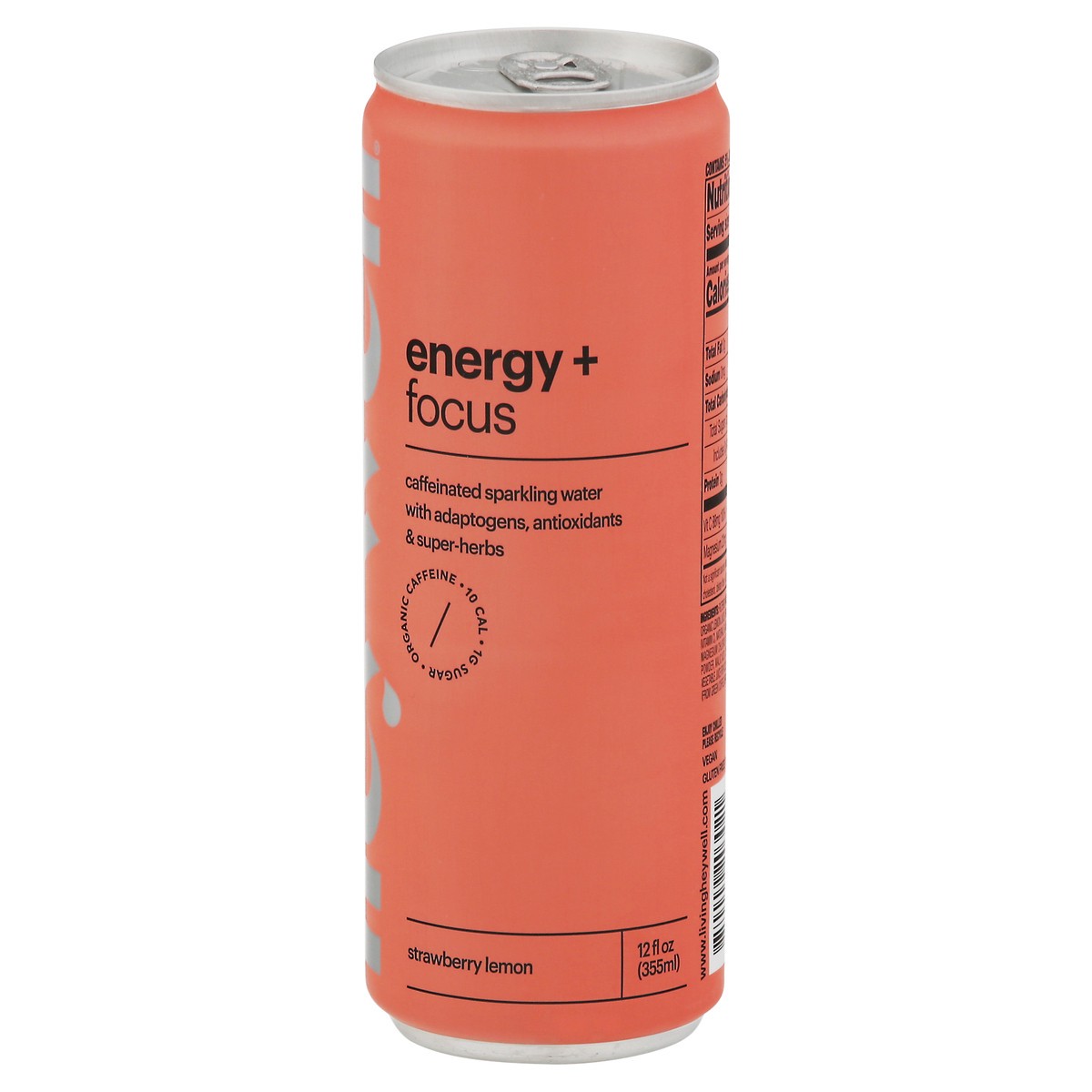 slide 3 of 9, Heywell Energy + Focus Strawberry Lemon Sparkling Water - 12 fl oz, 12 fl oz