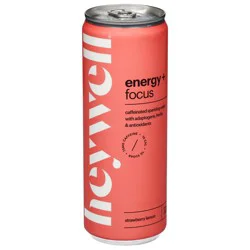 Heywell Energy + Focus Strawberry Lemon Sparkling Water - 12 fl oz