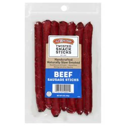 Old Wisconsin Beef Sausage Twisted Snack Sticks 5 oz. Pack