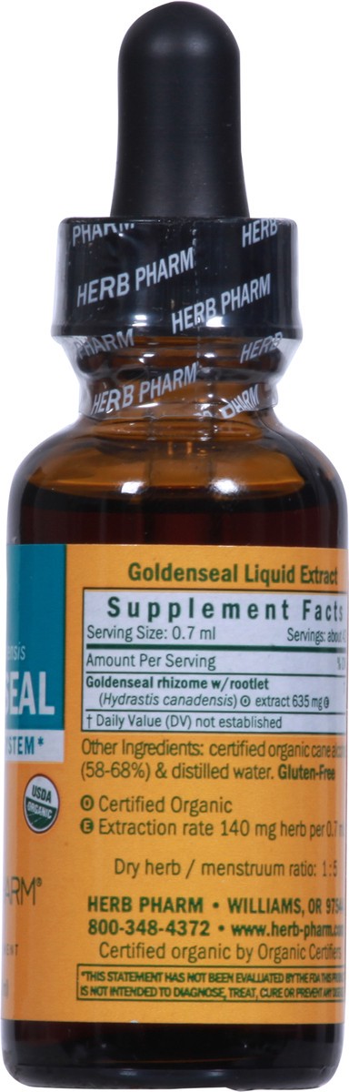 slide 8 of 9, Herb Pharm Hydrastis Canadensis Goldenseal Liquid Extract 1 fl oz, 1 oz