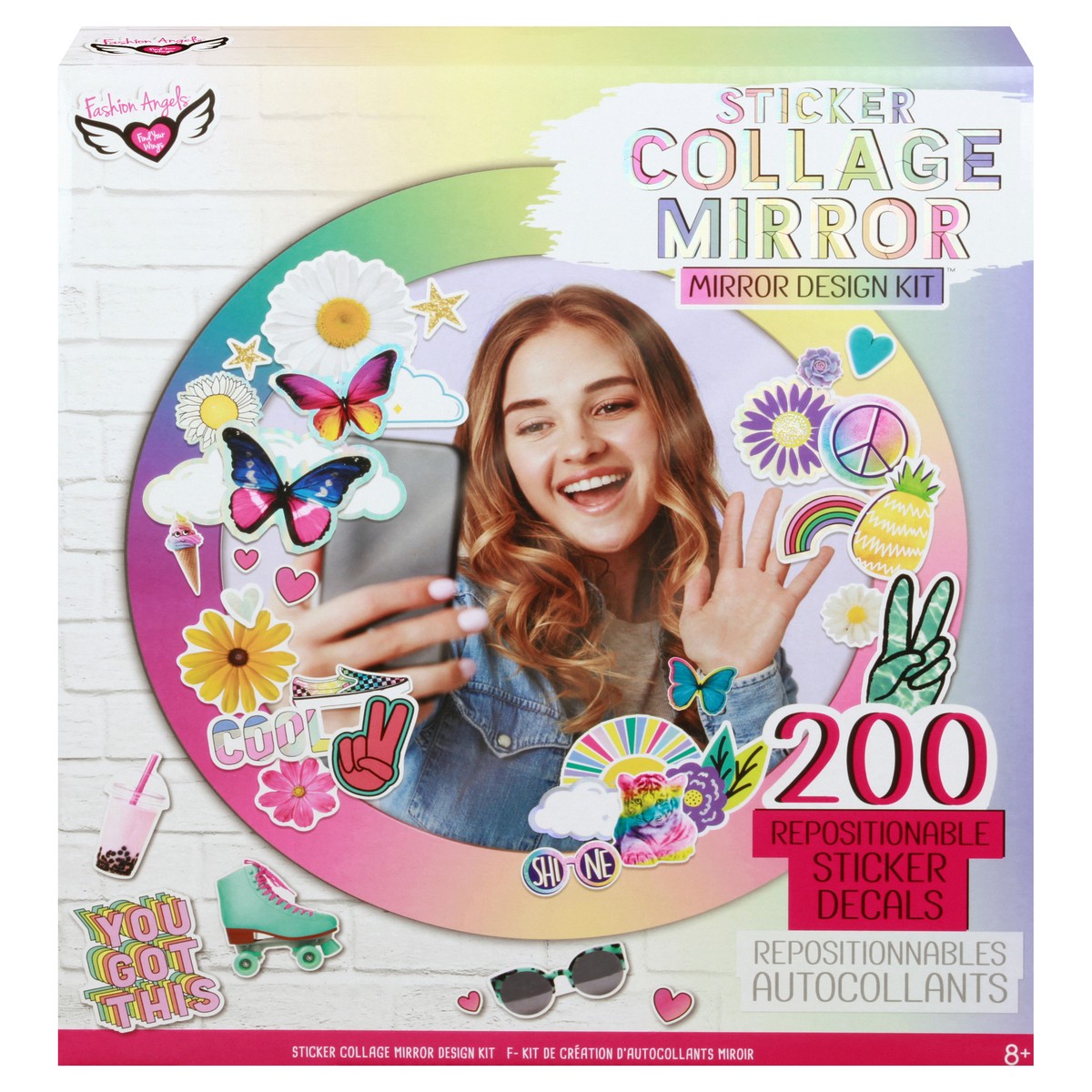 slide 1 of 10, Fashion Angels 8+ Sticker Collage Mirror Design Kit 1 ea, 1 ea
