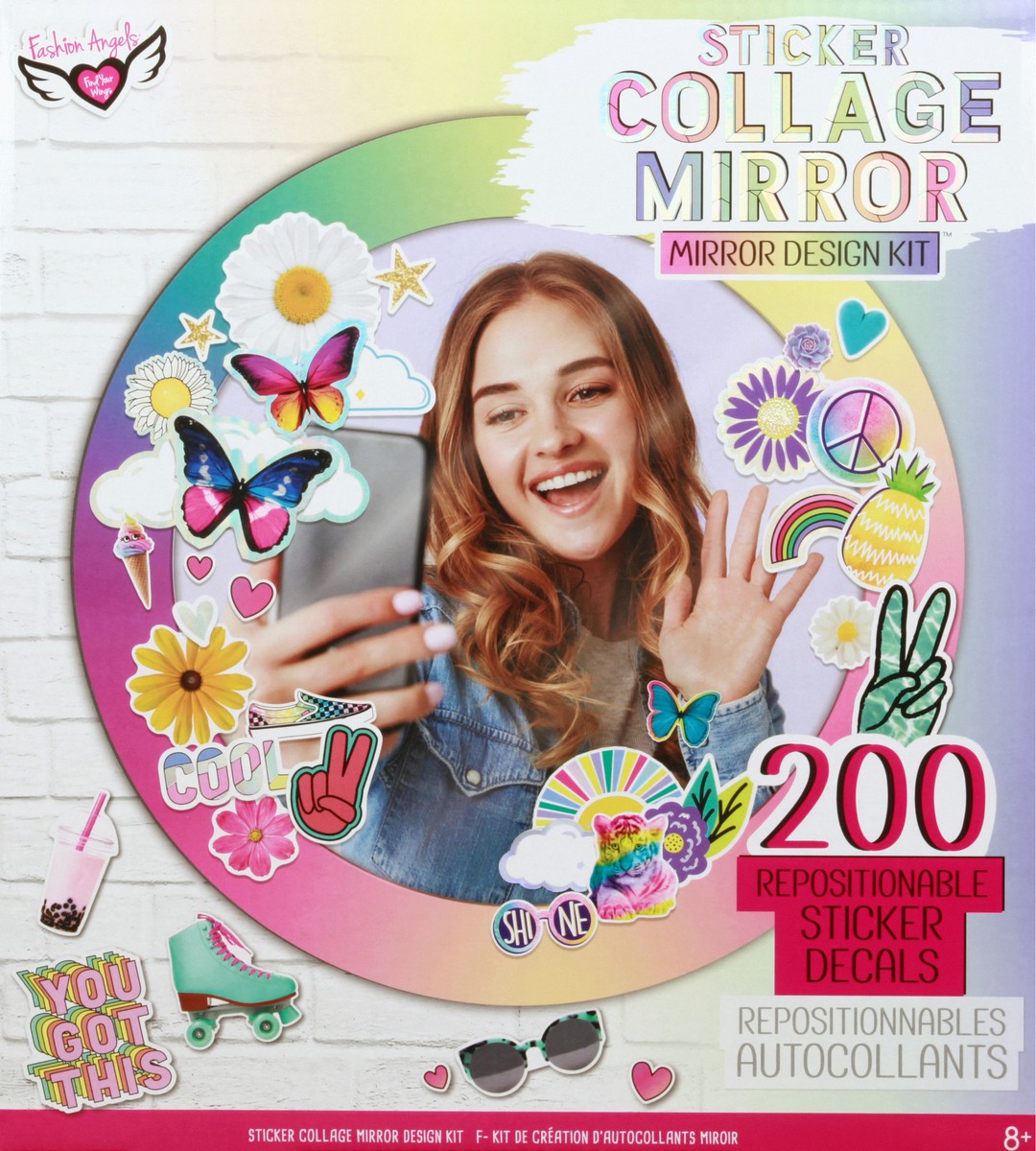 slide 6 of 10, Fashion Angels 8+ Sticker Collage Mirror Design Kit 1 ea, 1 ea