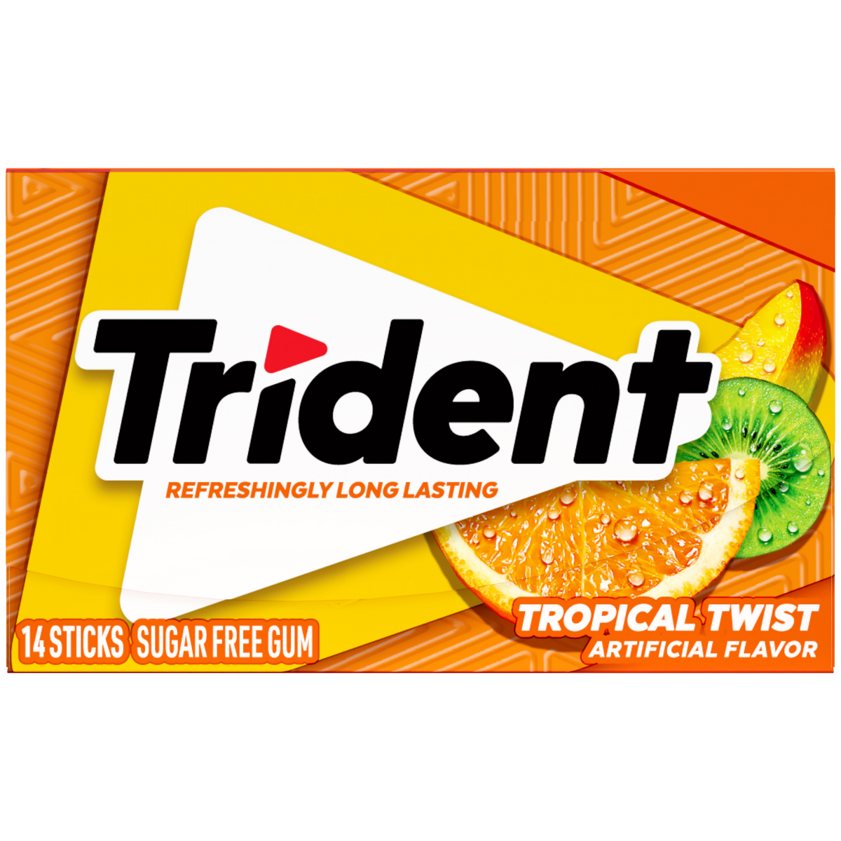 slide 1 of 5, Trident Trop Twist 14Stk 12Pk, 21.6 oz