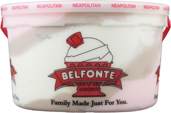 slide 1 of 1, Belfonte Neapolitan Ice Cream, 1 gal