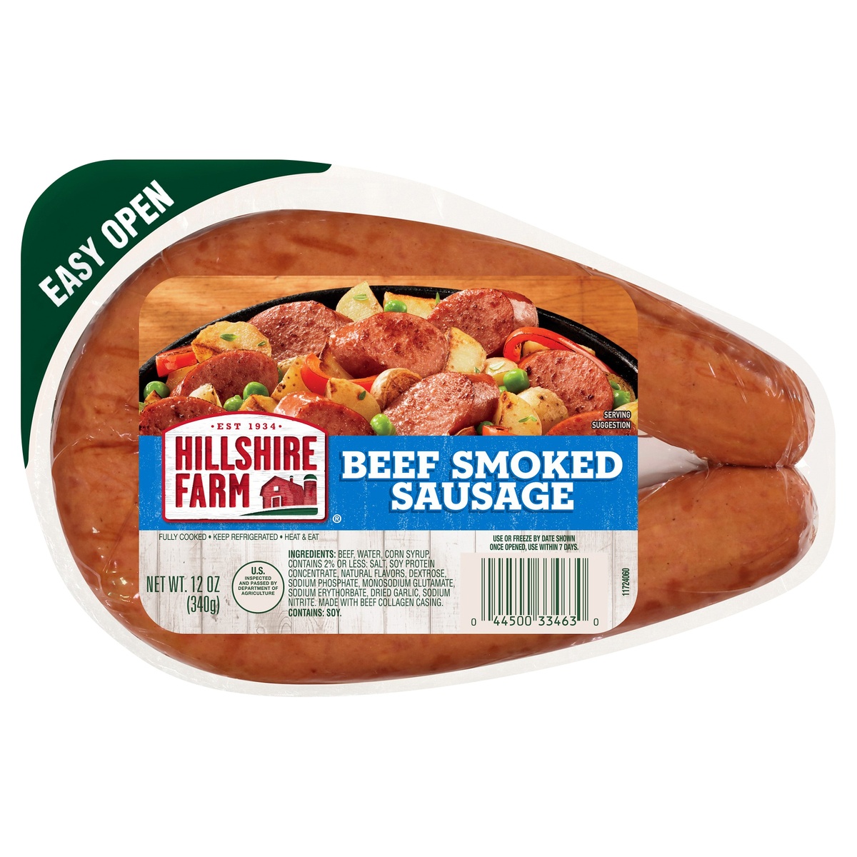 slide 1 of 4, Hillshire Farm Beef Smoked Sausage Rope, 1 ct