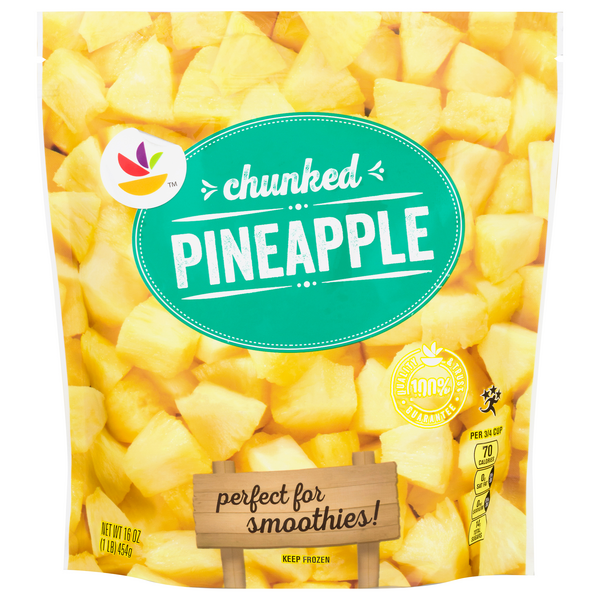 slide 1 of 1, Giant Pineapple Chunks Unsweetened All Natural Frozen, 16 oz