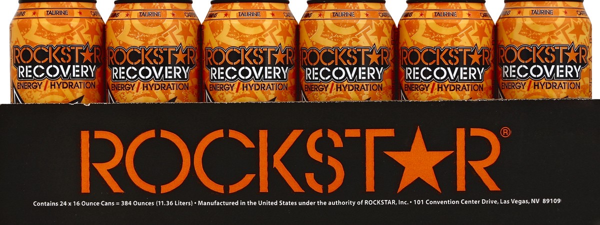 slide 1 of 3, Rockstar Energy Drink - 24 ct, 24 ct; 16 fl oz