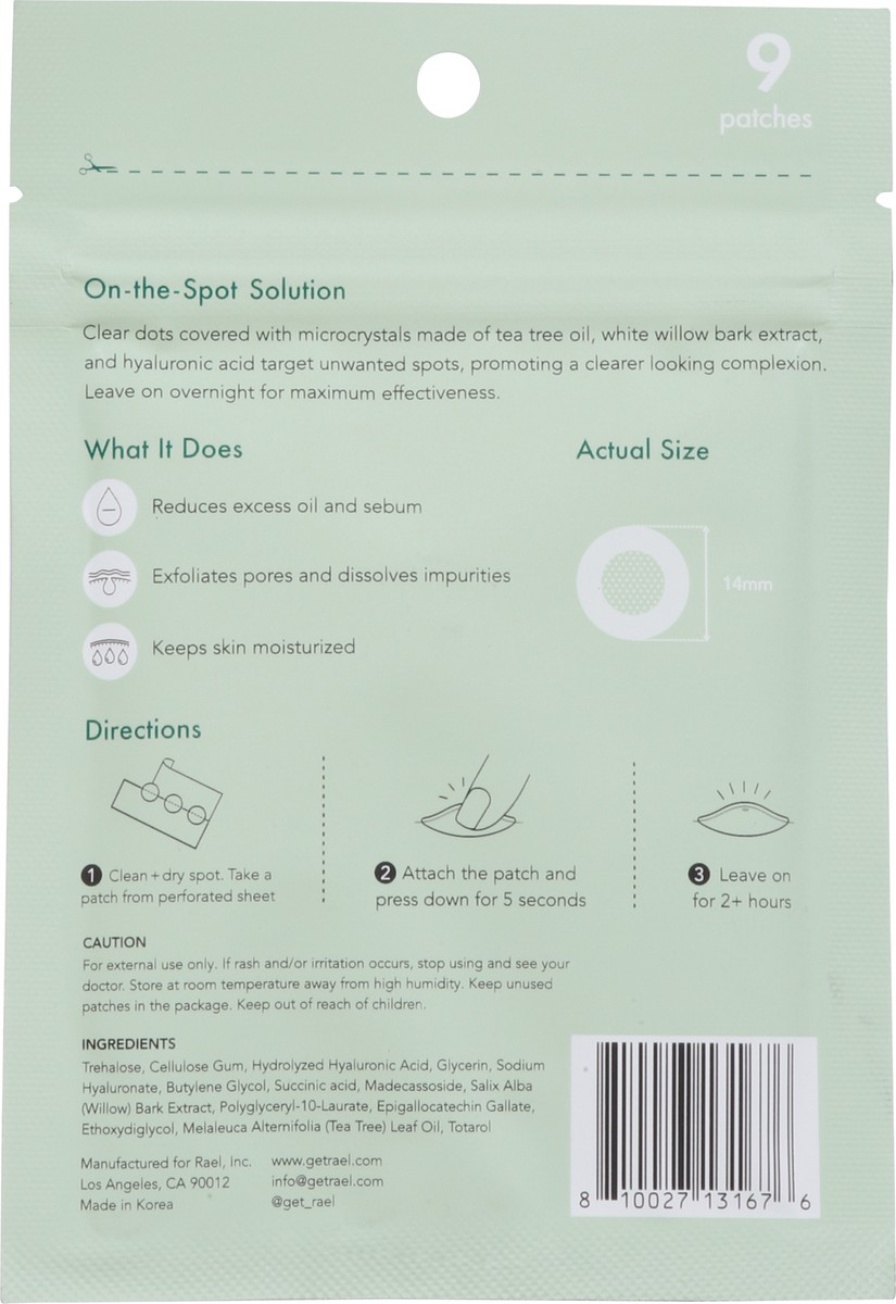 slide 13 of 14, Rael Microcrystal Spot Cover Miracle Patch 9 ea, 9 ct
