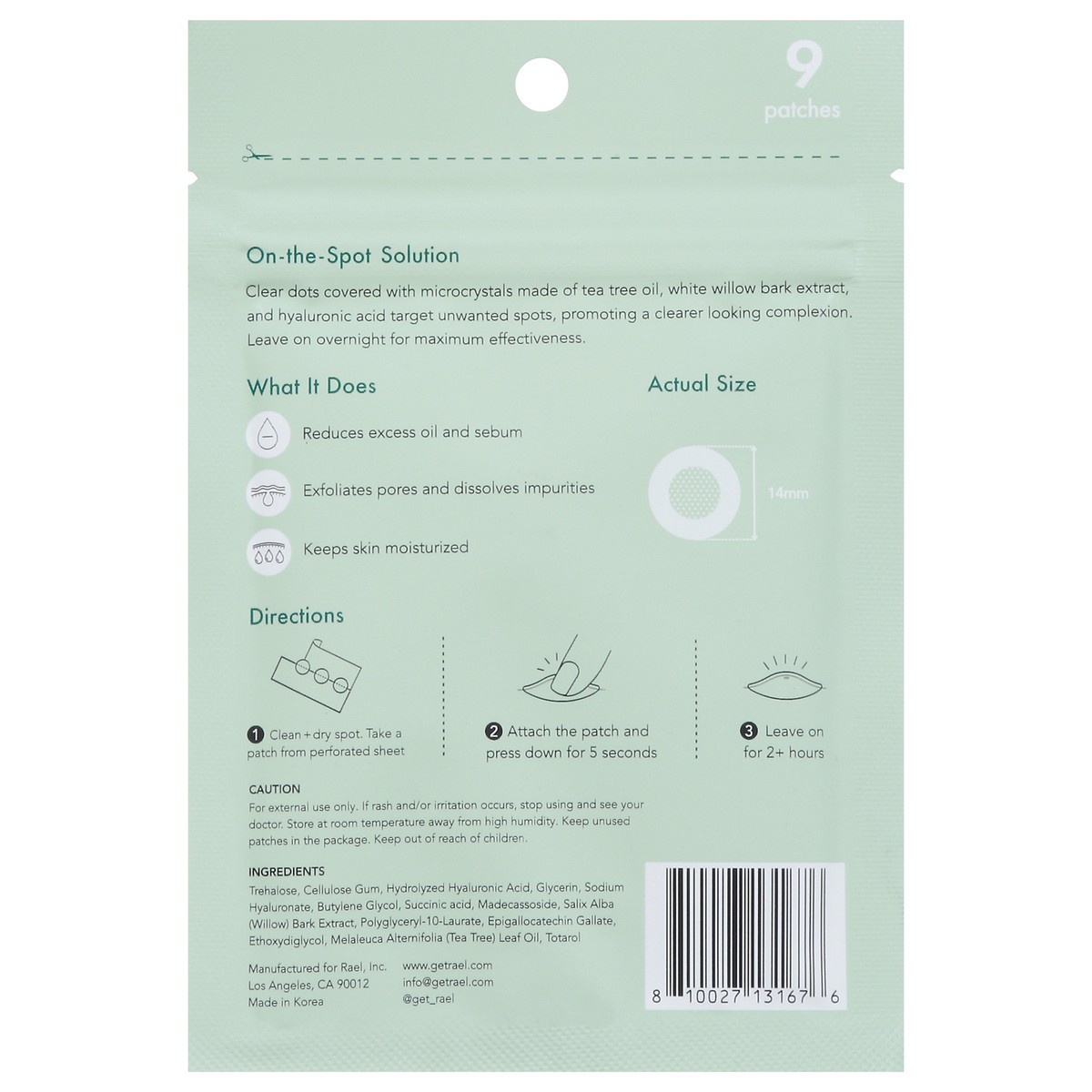 slide 7 of 14, Rael Microcrystal Spot Cover Miracle Patch 9 ea, 9 ct