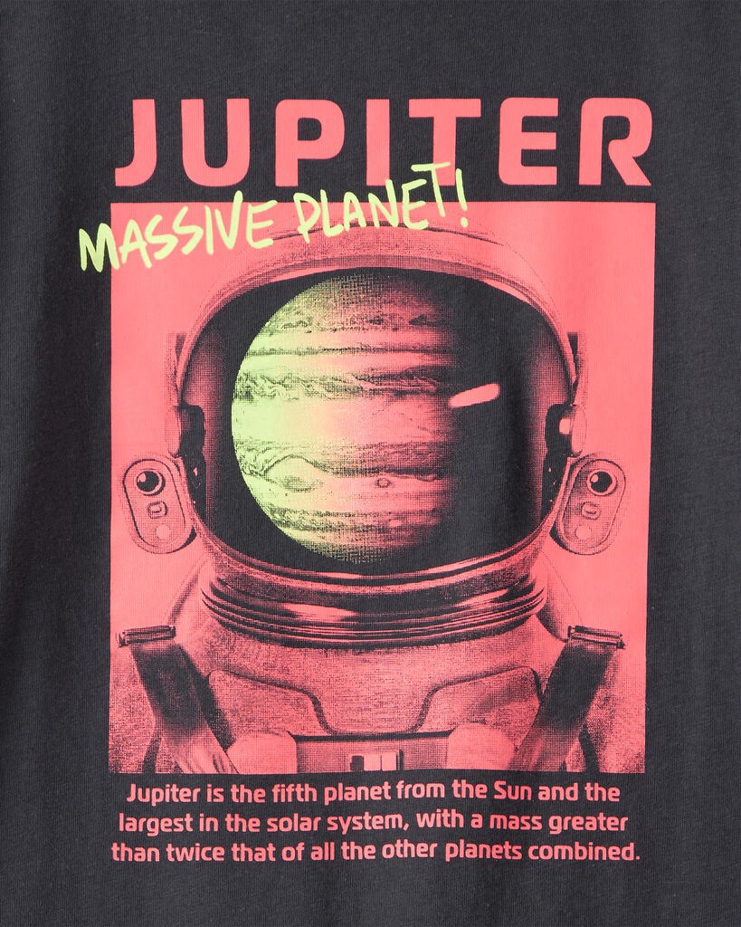 slide 2 of 2, Carter's Carters Boys Planet Long-Sleeve Graphic Tee - Black Black XL, 1 ct