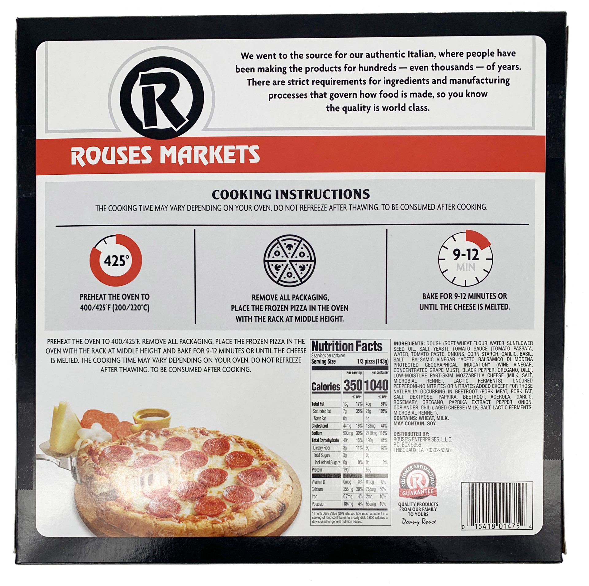 slide 2 of 2, Rous Pepperoni Pizza, 15.2 oz