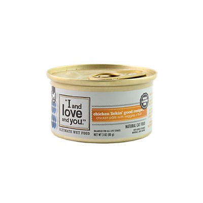 slide 1 of 1, I and Love and You Chicken Lickin' Good Wet Cat Food Recipe, 24 ct; 3 oz