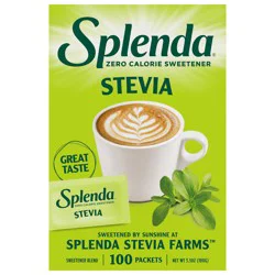 Splenda Stevia Zero Calorie Sweetener, 100 Packets
