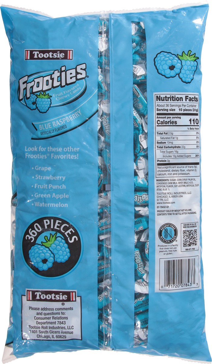 slide 11 of 13, Frooties Chewy Blue Raspberry Candy 360 ea, 360 ct