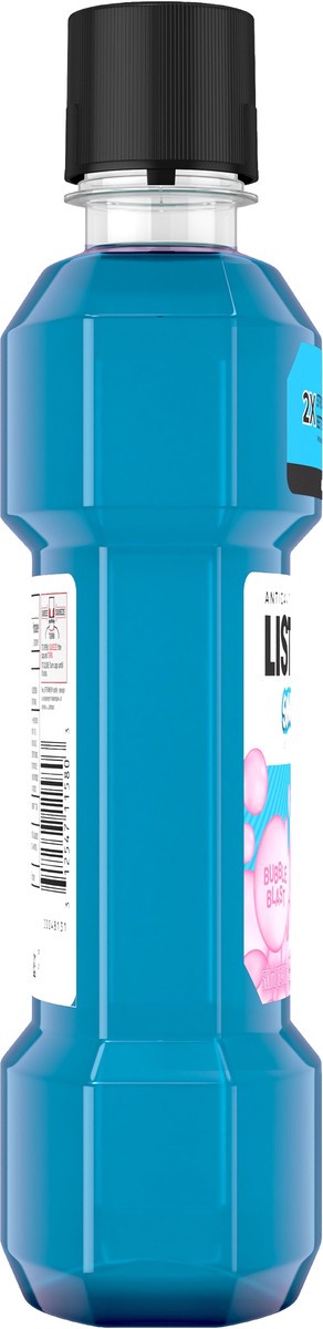 slide 3 of 7, Listerine Smart Rinse Kids Alcohol-Free Anticavity Sodium Fluoride Mouthwash, ADA Accepted Oral Rinse for Dental Cavity Protection, Bubble Blast Flavor for Children's Oral Care, 500 ml