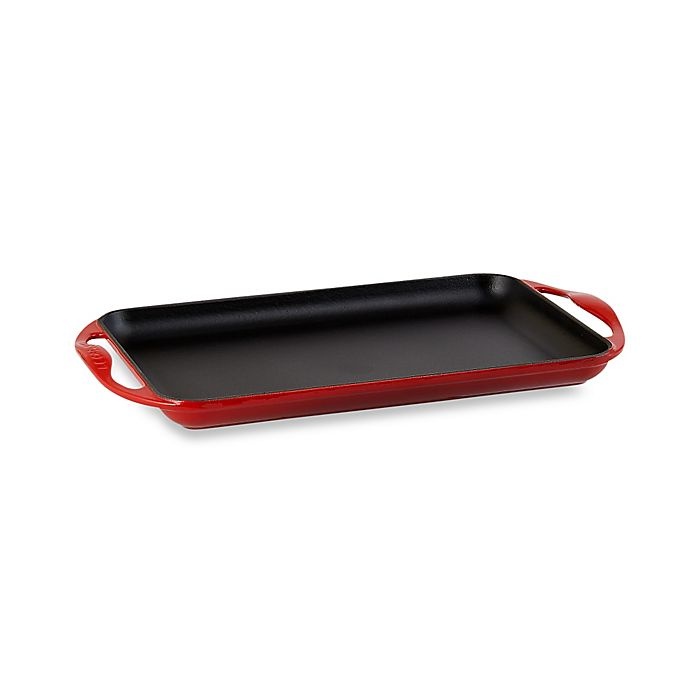 slide 1 of 1, Le Creuset Rectangular Skinny Griddle - Cherry, 1 ct