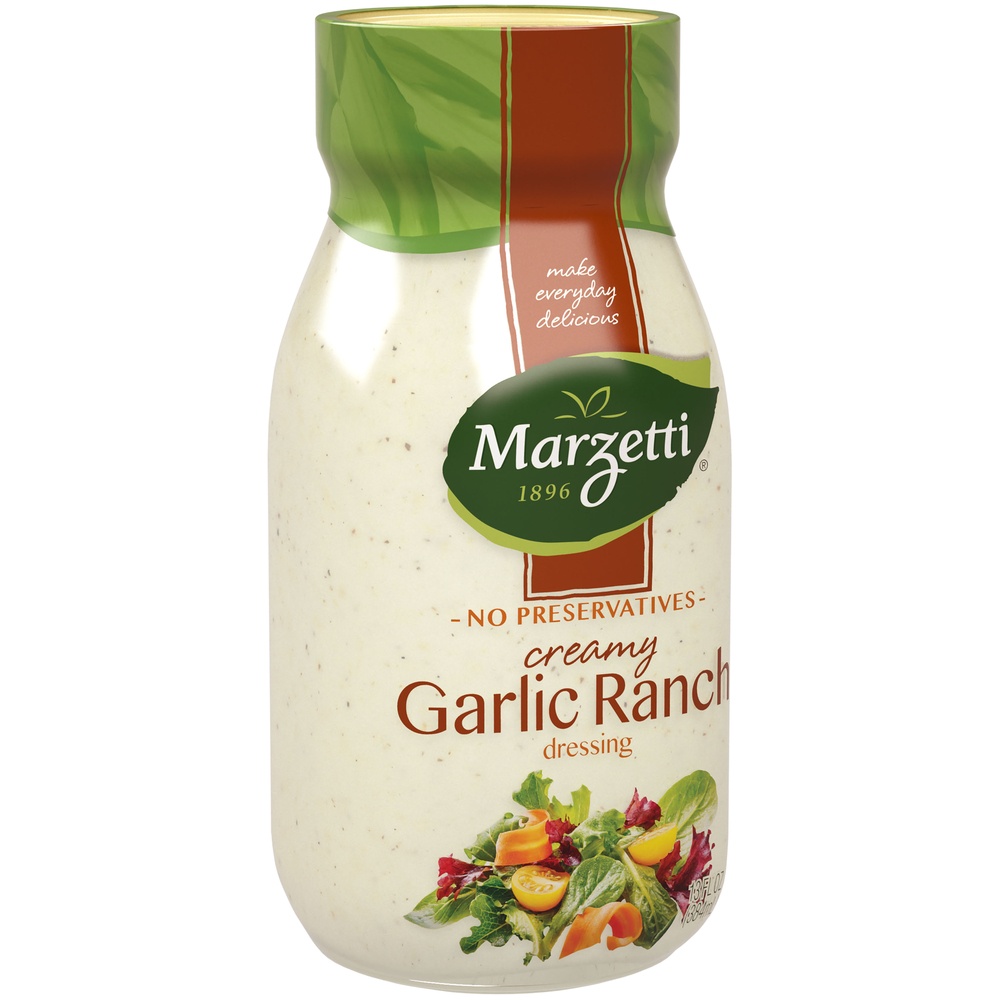 slide 2 of 8, Marzetti Creamy Garlic Ranch Dressing, 13 fl oz