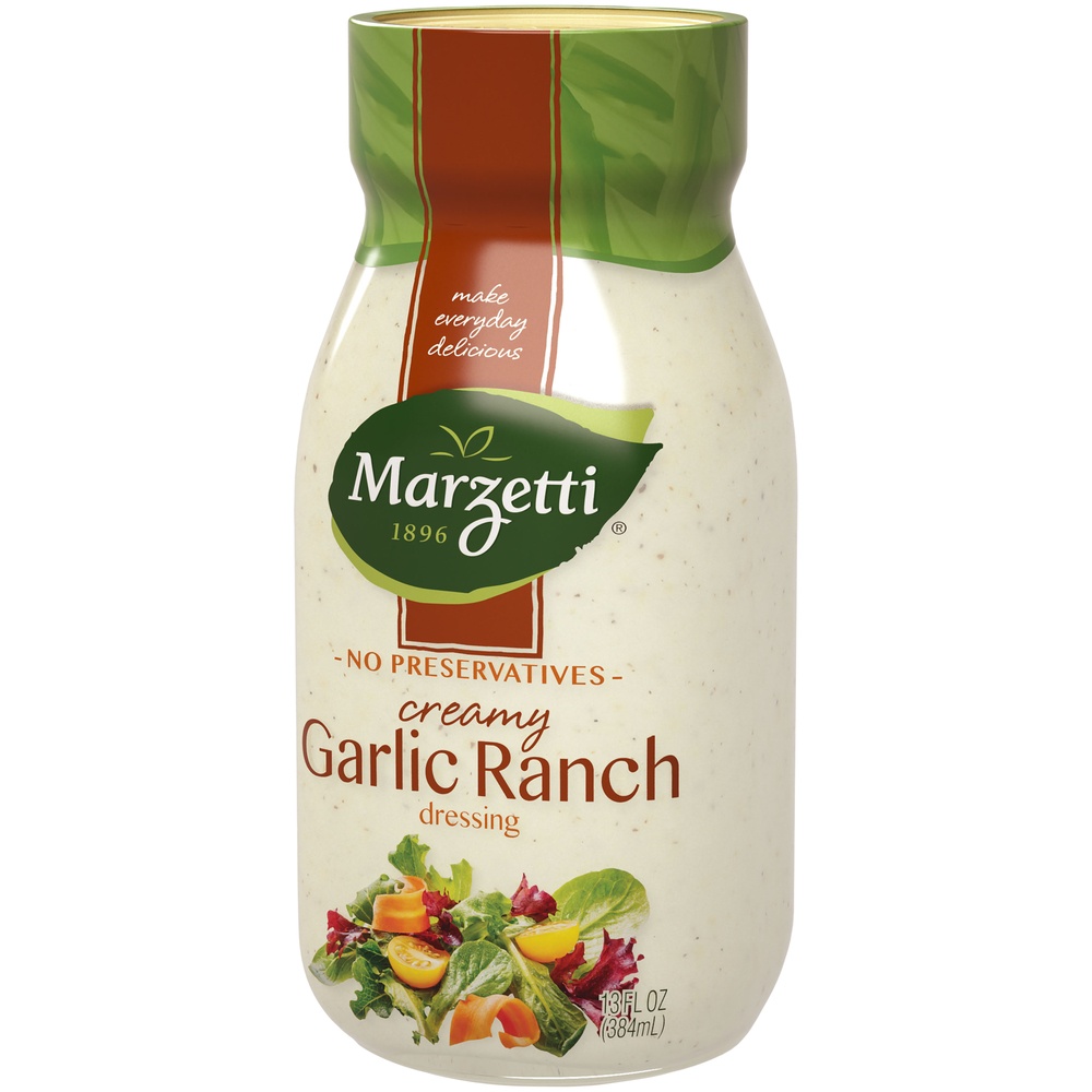 slide 3 of 8, Marzetti Creamy Garlic Ranch Dressing, 13 fl oz