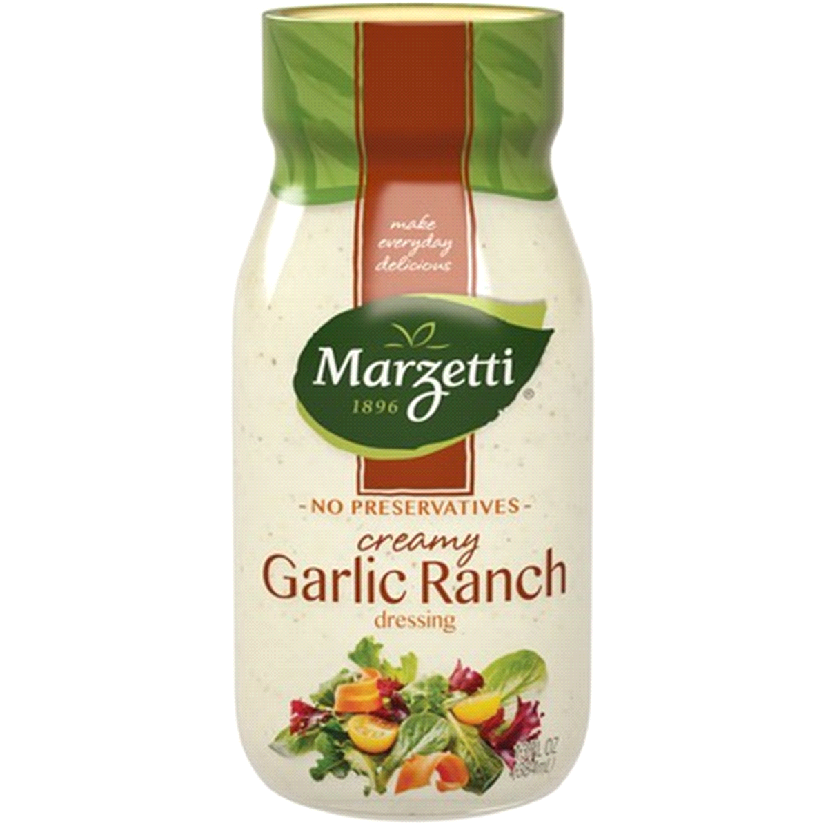 slide 1 of 8, Marzetti Creamy Garlic Ranch Dressing, 13 fl oz