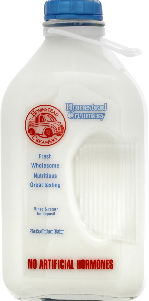 slide 8 of 9, Homestead Creamery Milk 0.5 gl, 1/2 gal