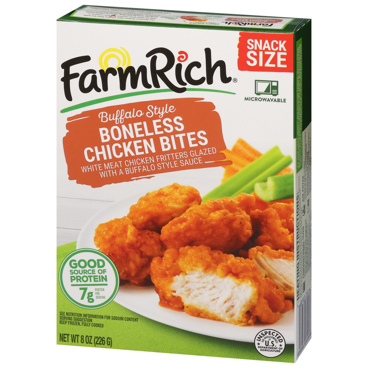 slide 17 of 17, Farm Rich Boneless Buffalo Chicken Bites, 8 oz