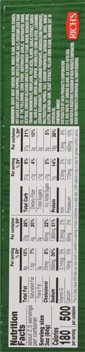slide 8 of 17, Farm Rich Boneless Buffalo Chicken Bites, 8 oz