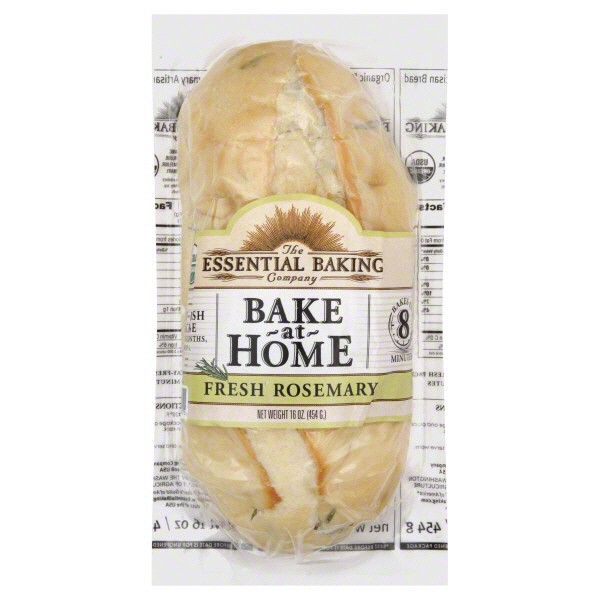 slide 1 of 5, Essential Baking Company Bread Artisan Bake At Home Fresh Rosemary, 16 oz