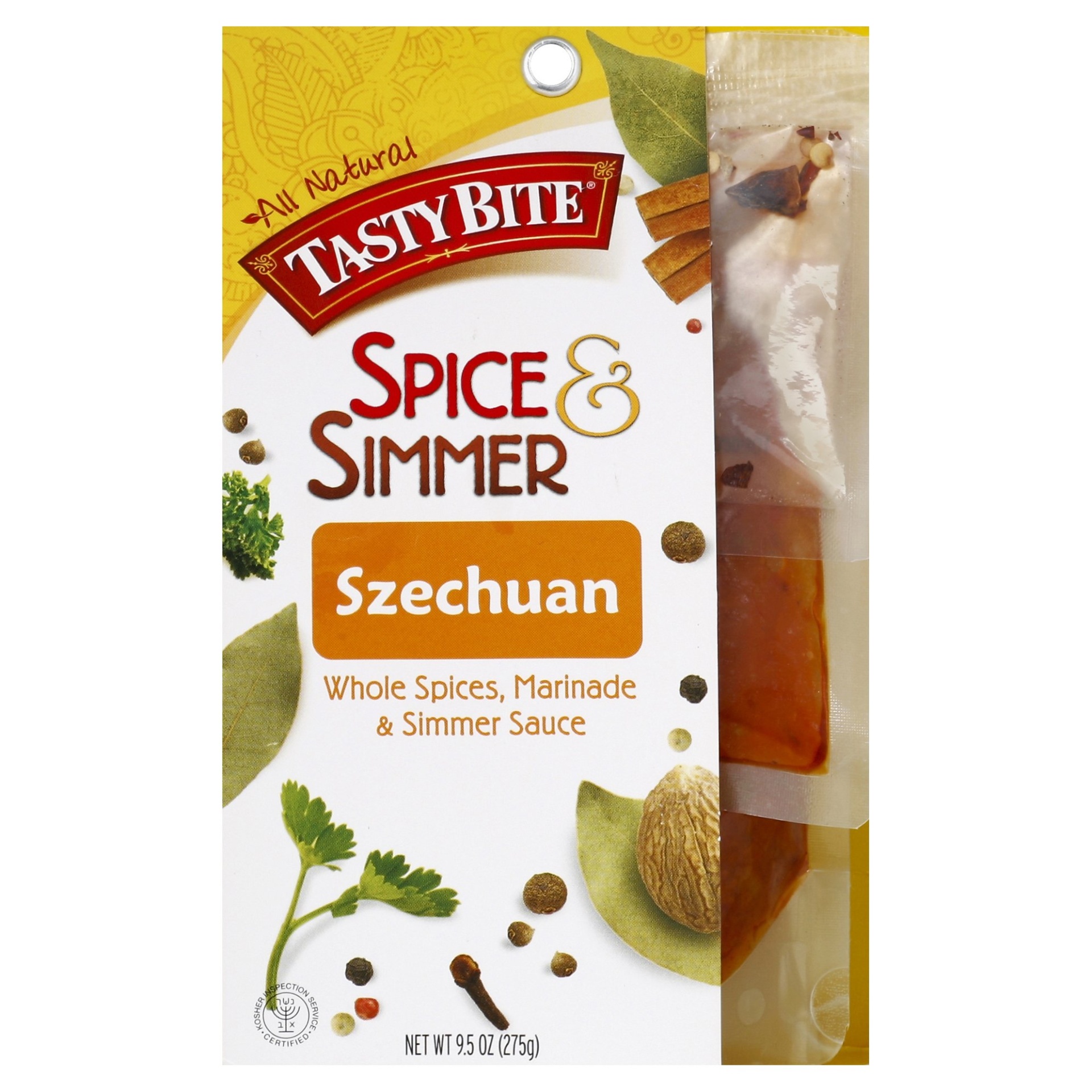slide 1 of 2, Tasty Bite Spice & Simmer Szechuan Whole Spices, Marinade & Simmer Sauce, 9.5 oz