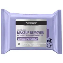 Neutrogena Facial Cleansing Makeup Remover Night Calming Cleansing Wipes - 25ct