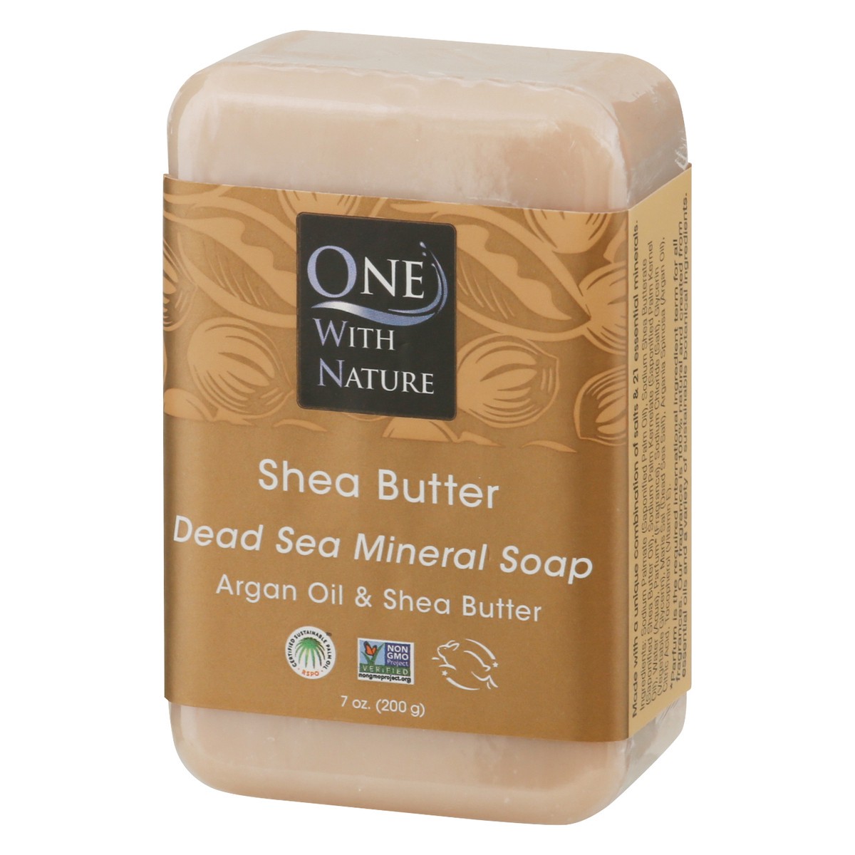 slide 4 of 9, One With Nature Dead Sea Mineral Shea Butter Soap 7 oz, 7 oz