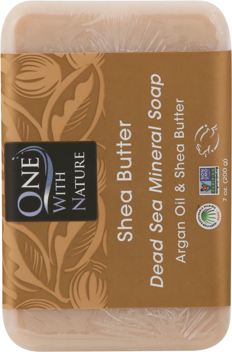 slide 9 of 9, One With Nature Dead Sea Mineral Shea Butter Soap 7 oz, 7 oz