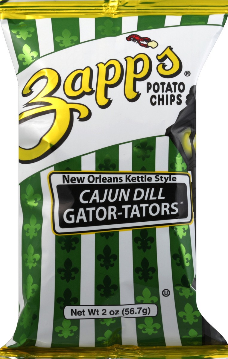 slide 5 of 6, Zapps Chips Cajun Dill 2 Oz, 2 oz