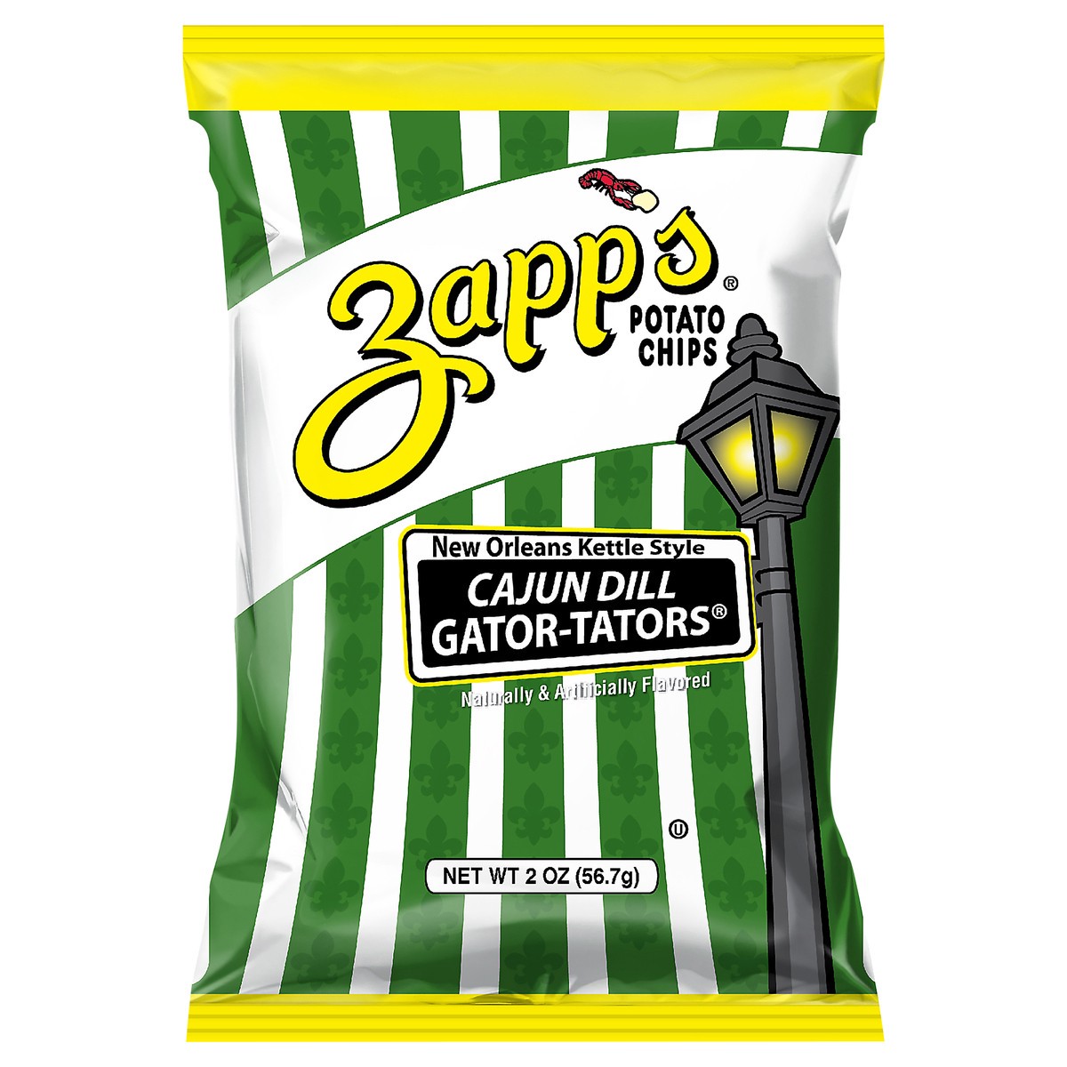 slide 1 of 6, Zapps Chips Cajun Dill 2 Oz, 2 oz