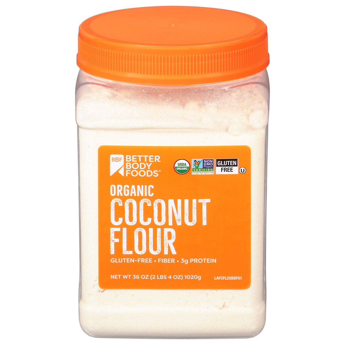slide 1 of 9, BetterBody Foods BetterBody Organic Coconut Flour, 2.25 lb