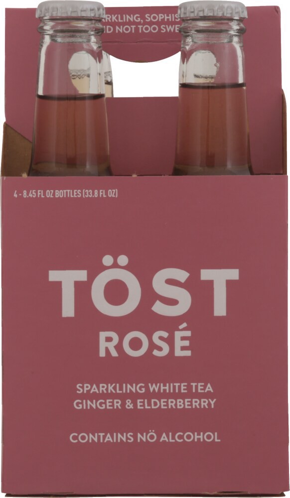 slide 2 of 5, Tost Beverages Sparkling White Rose Tea 4pk, 