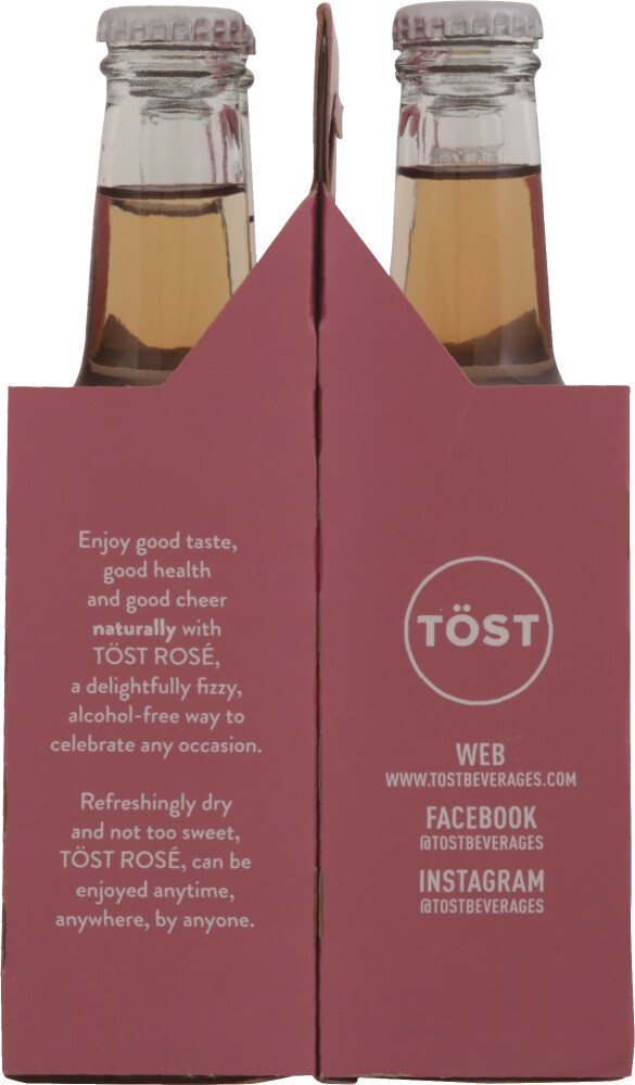 slide 3 of 5, Tost Beverages Sparkling White Rose Tea 4pk, 