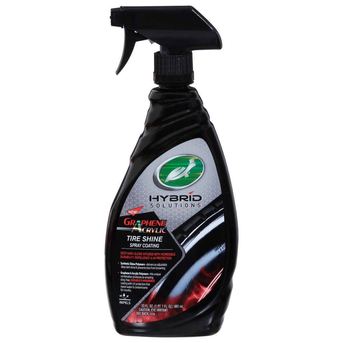 slide 4 of 13, Turtle Wax Hybrid Solutions Graphene Acrylic Tire Shine Spray, 23 fl oz