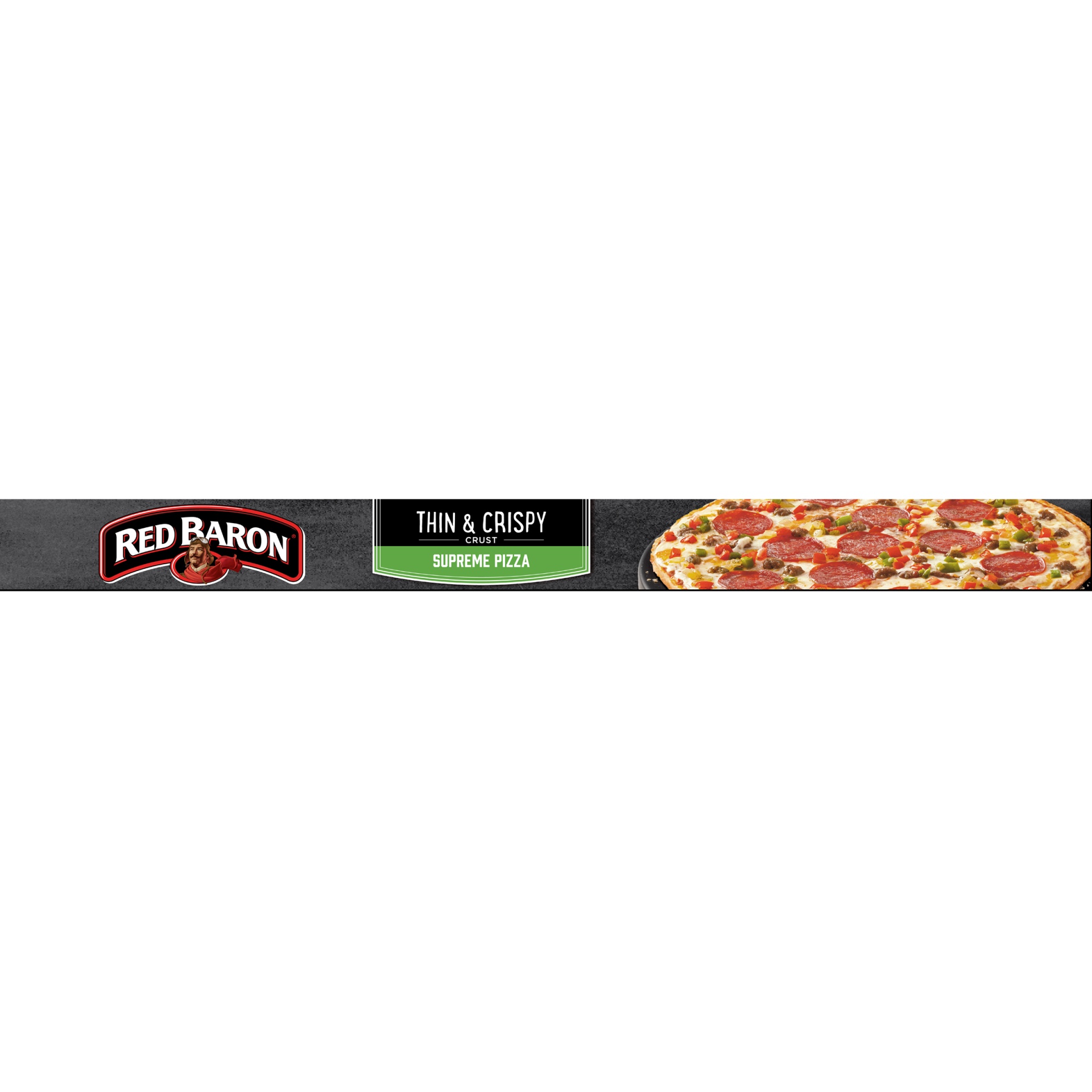 slide 4 of 9, Red Baron Thin & Crispy Supreme Pizza, 17.46 oz