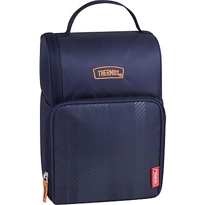 slide 1 of 1, Thermos Heritage Navy Plaid Lunch Kit, 1 ct