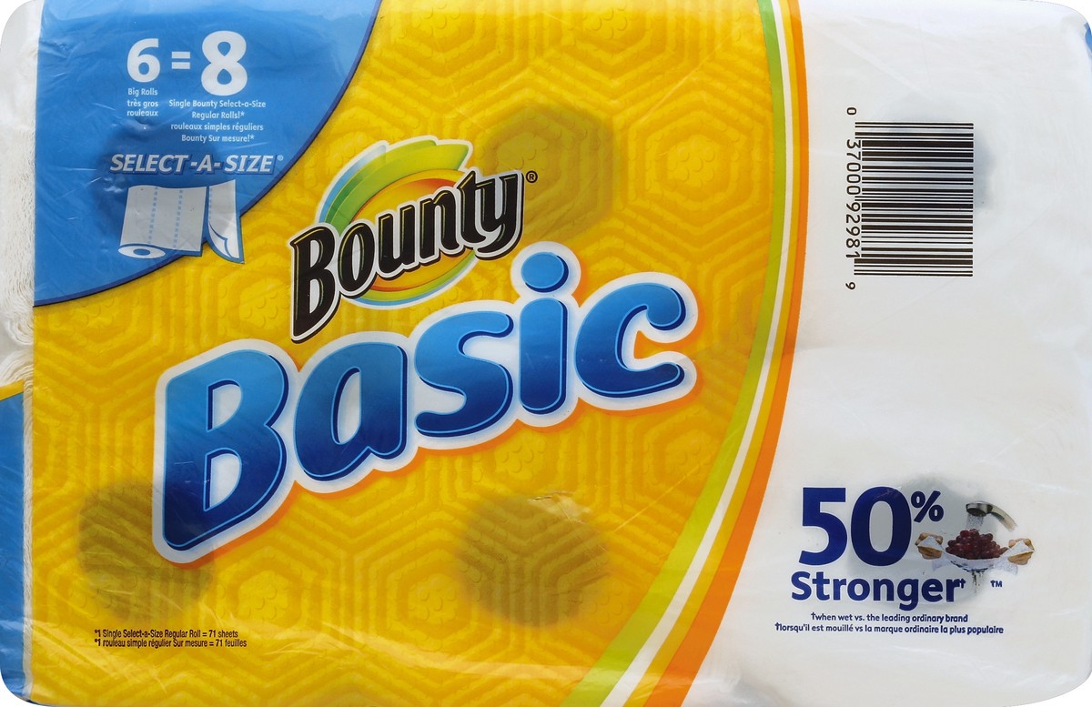 slide 3 of 5, Bounty Paper Towels 6 ea, 6 ct